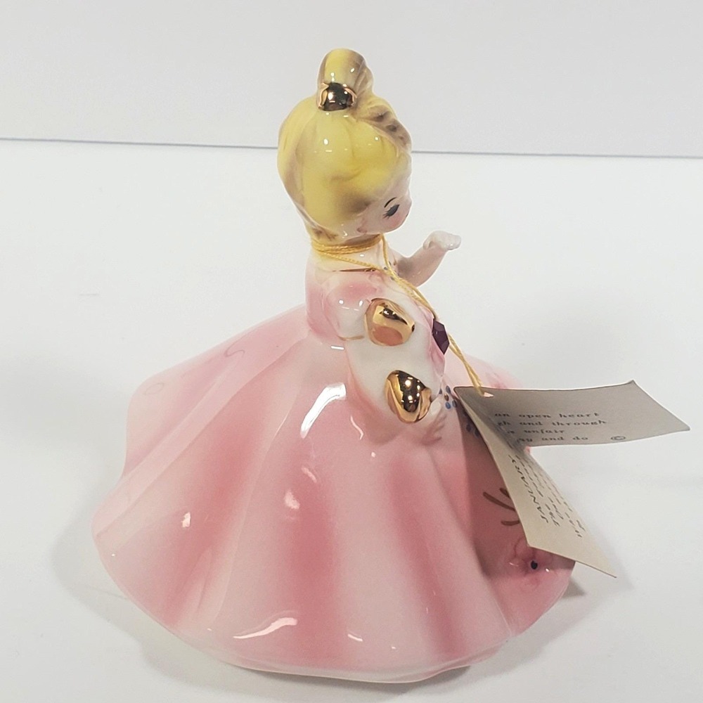 Vintage Josef Originals January Garnet (Faux) Girl Figure Doll of The Month 4" - Picture 7 of 11